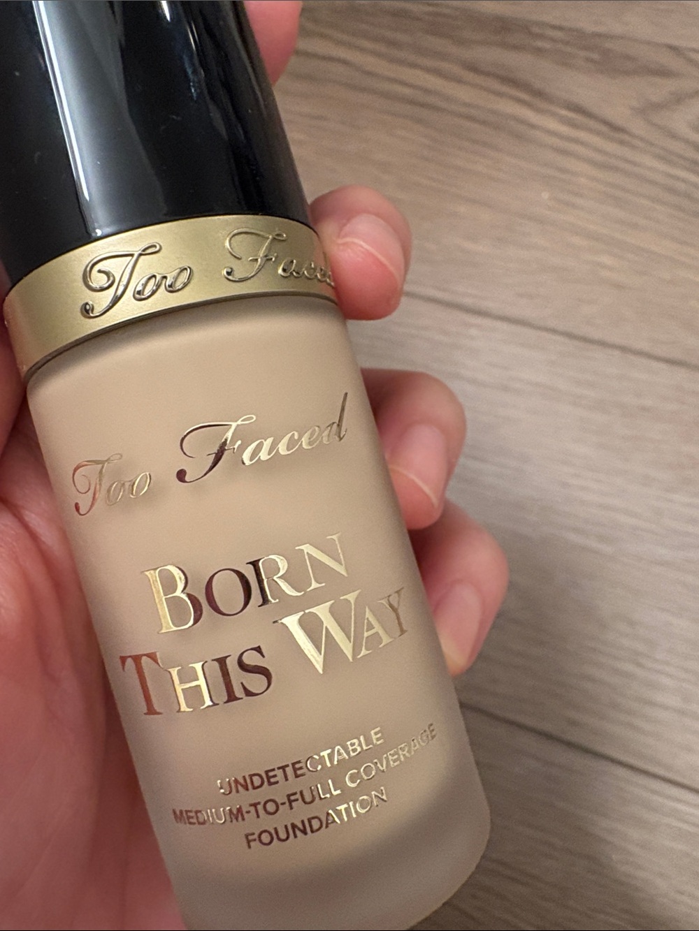 Too Faced Born This Way Foundation — Light Beige / Gold Accents